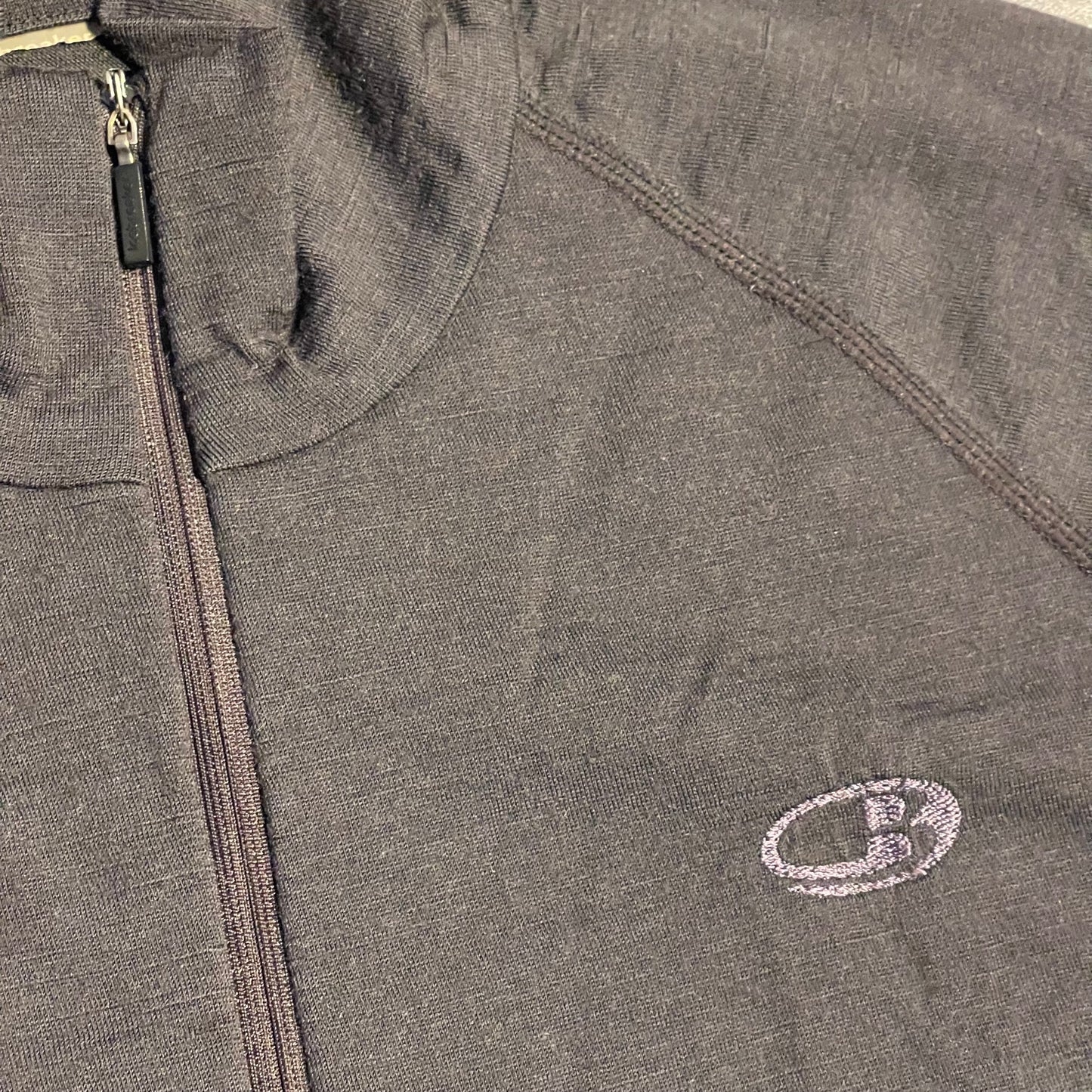 Merino Zip Longsleeve von Icebreaker (S Damen) 200 dunkelgrau