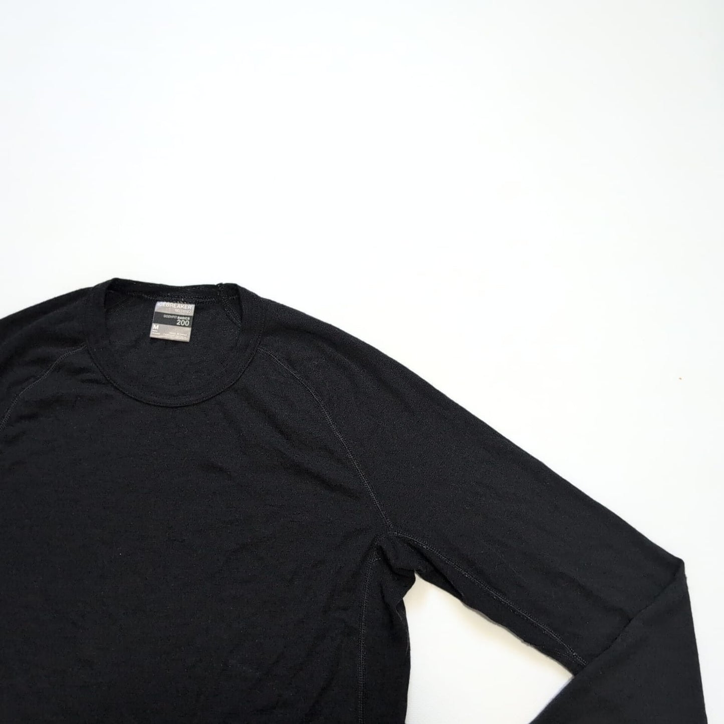 Merino Longsleeve Icebreaker (M HERREN) 200 Baselayer schwarz