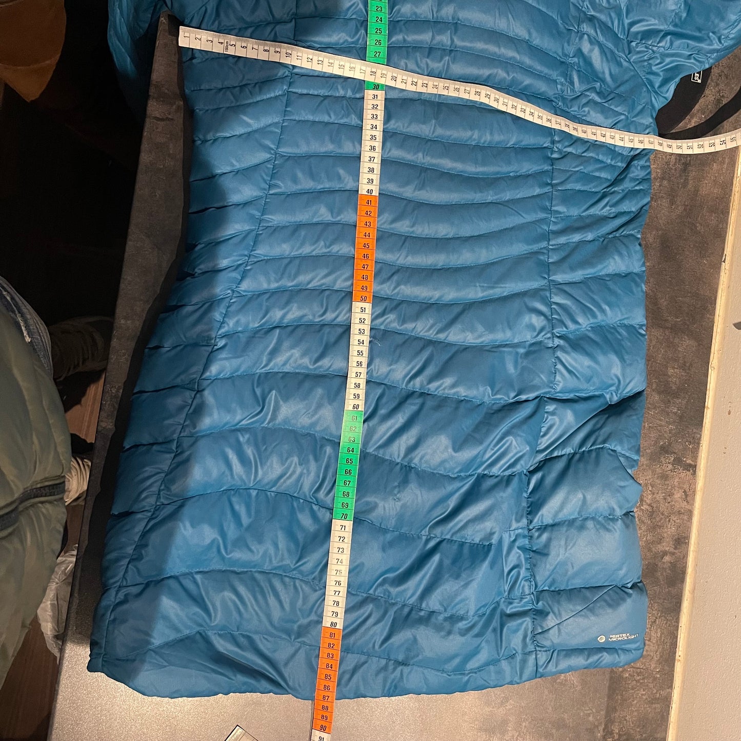 Lange Daunen Jacke von Mammut (S Damen) Parka petrolblau