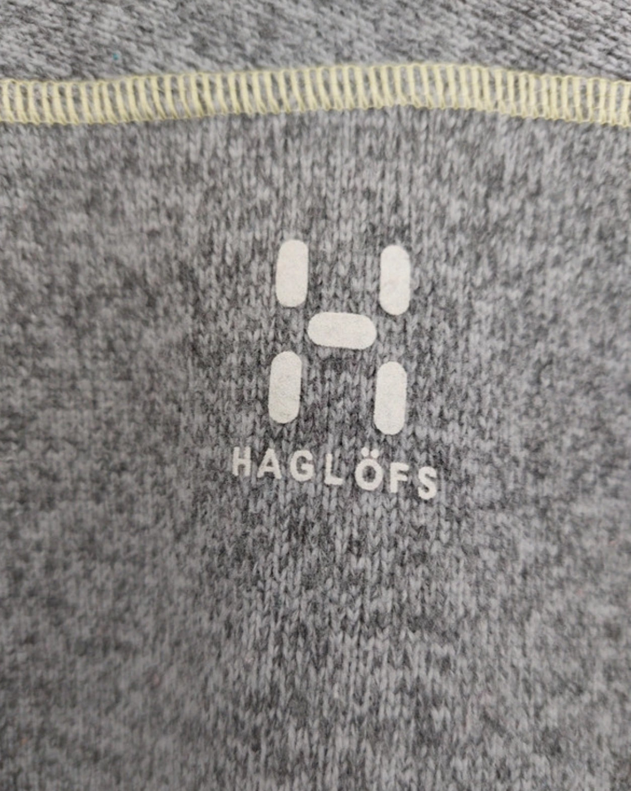 Fleece Jacke Haglöfs (Damen M) Strickoptik Sweatshirt grau