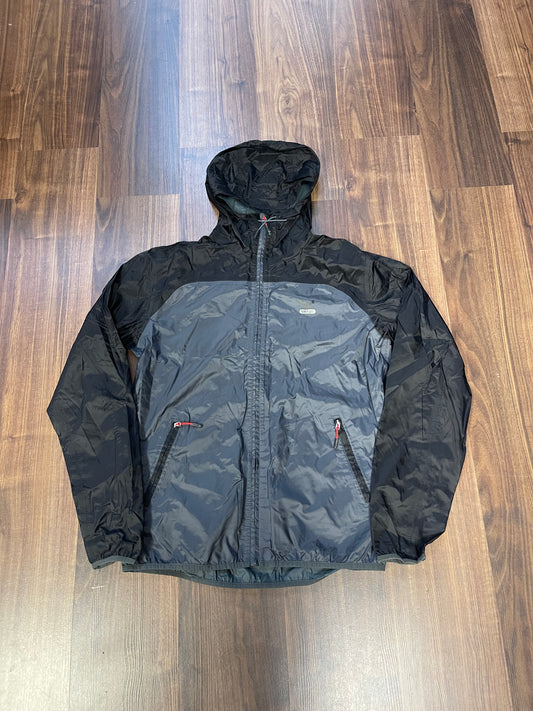 Regen Jacke von Salewa (M bis L Herren) wasserdicht grau schwarz