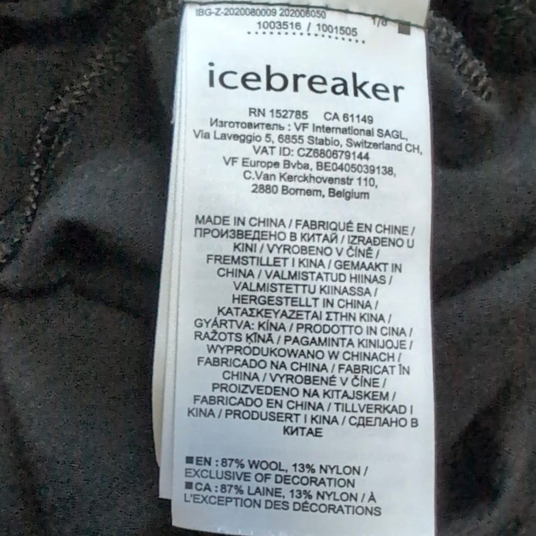 T-Shirt von Icebreaker (XL Herren) Merino schwarz Backprint