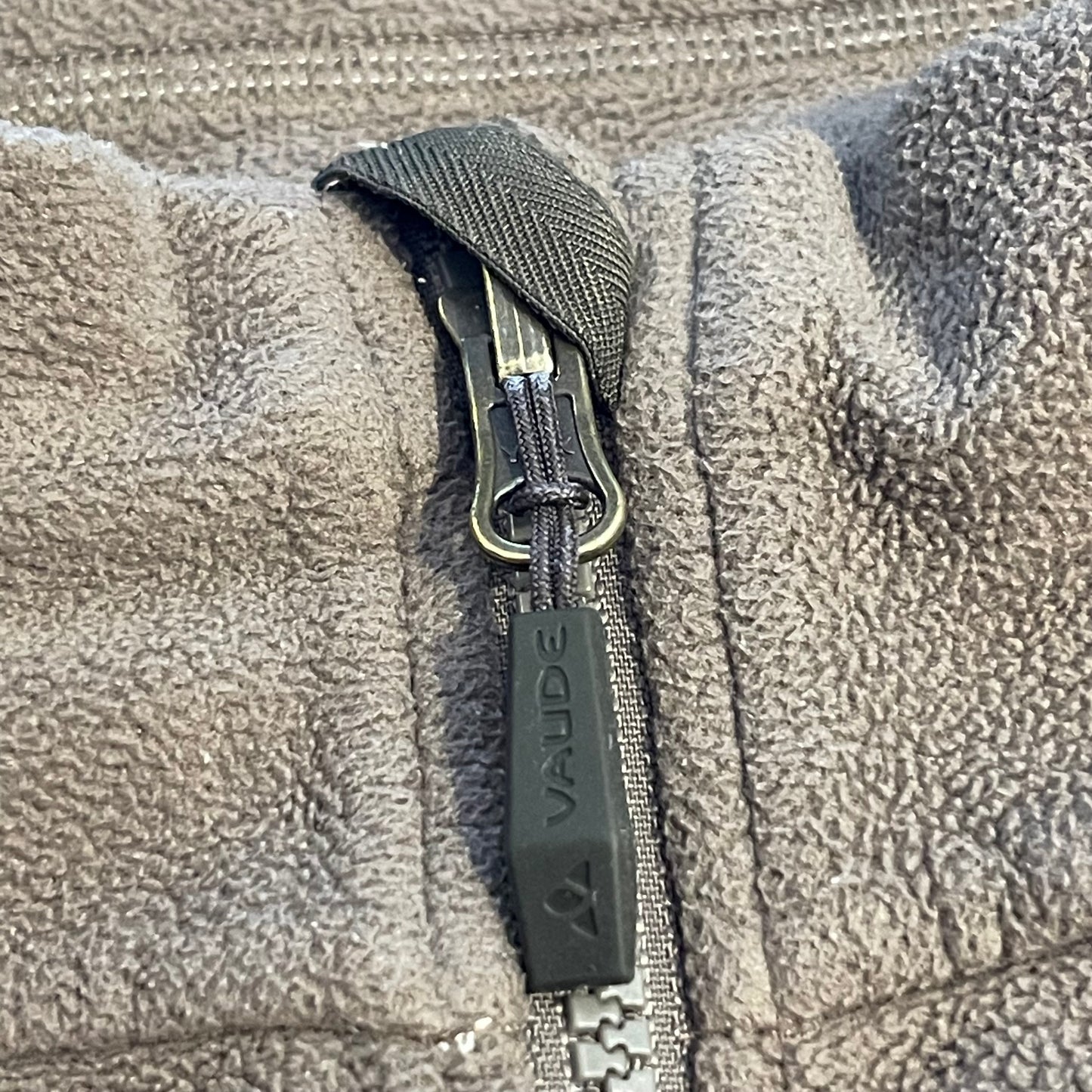 Vaude Zipper Jacke ( Damen XL /Herren M-L) Fleece braun