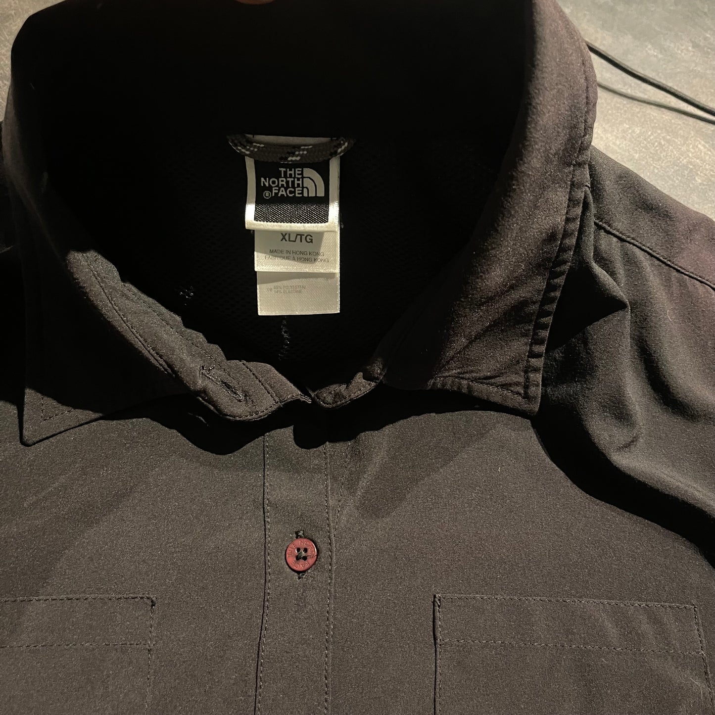Kurzarm Hemd The North Face (XL Damen) schwarz