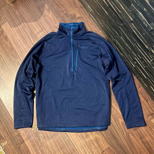 Fleece Pullover von Rab (XXL Herren) Zipper Sweatshirt dunkelblau