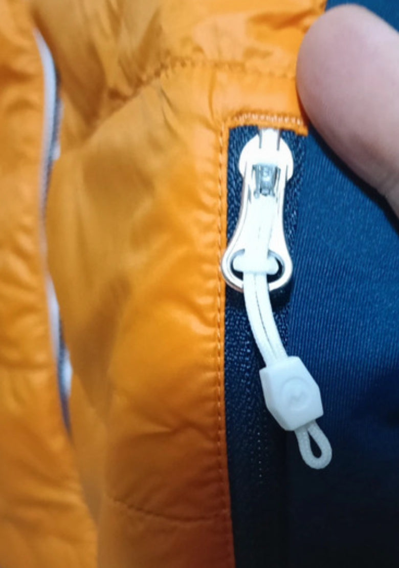 Hybride Jacke von Martini (M Herren) Primaloft + Stretch orange dunkelblau