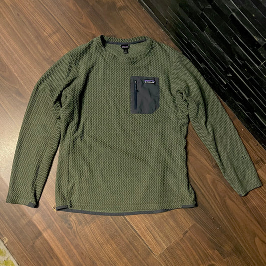 Pullover Patagonia R1 Air Fleece (L Herren) Langarm Sweater khaki