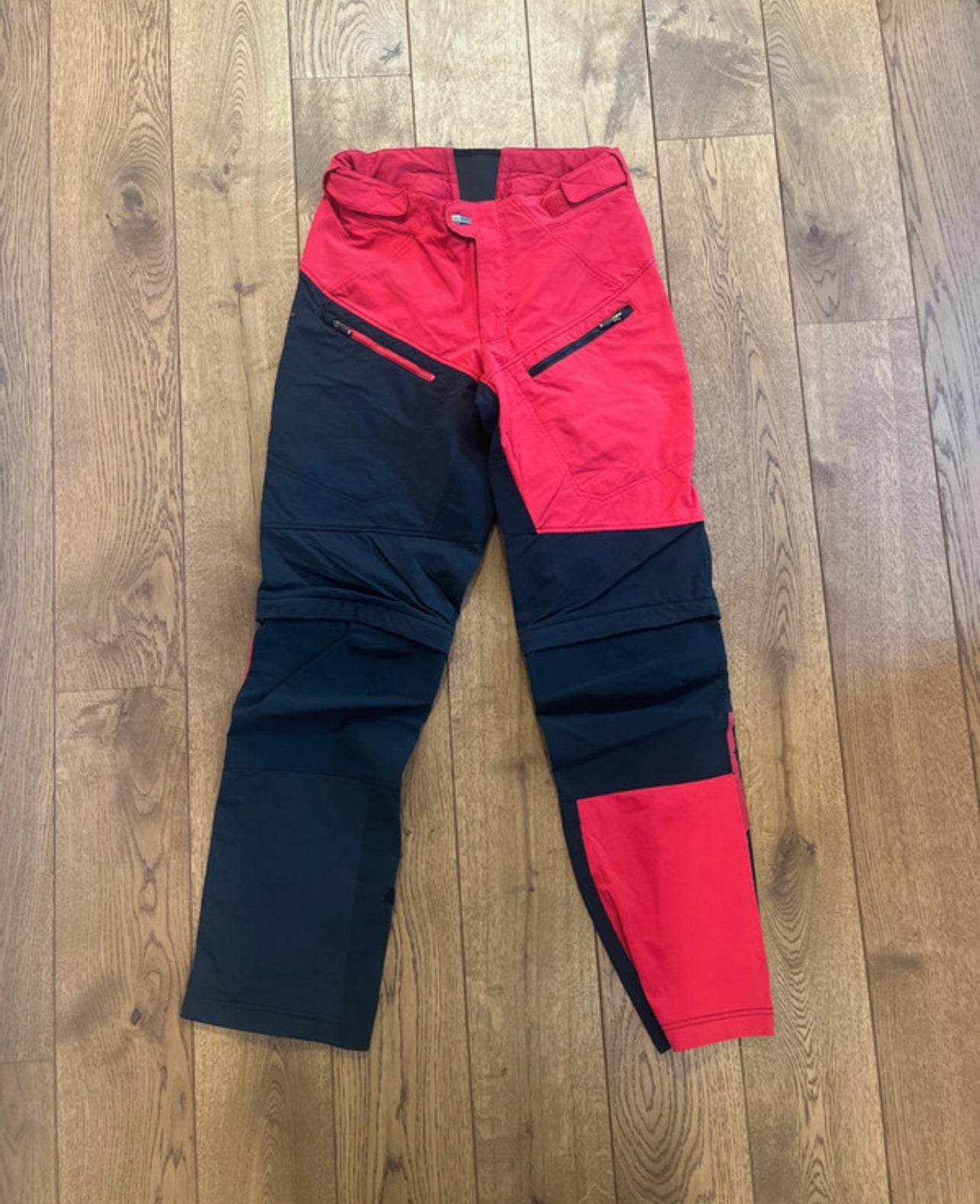 Zip Off Hose von Vaude (M: 48 Herren) Softshell 2in1 rot schwarz