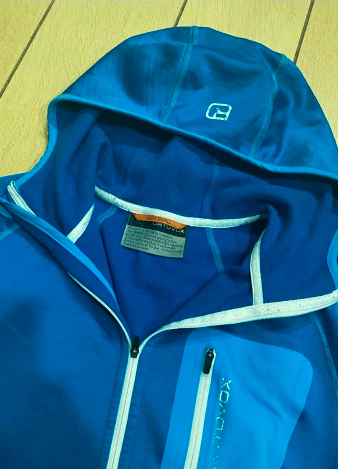 Jacke Ortovox Merino inside (S Herren) Zip Hoodie blau