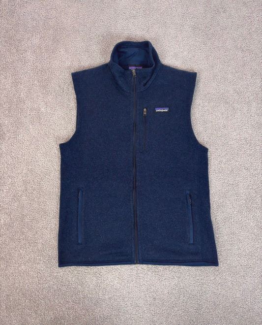 Strickoptik Weste von Patagonia (M Herren) Better Fleece dunkelblau