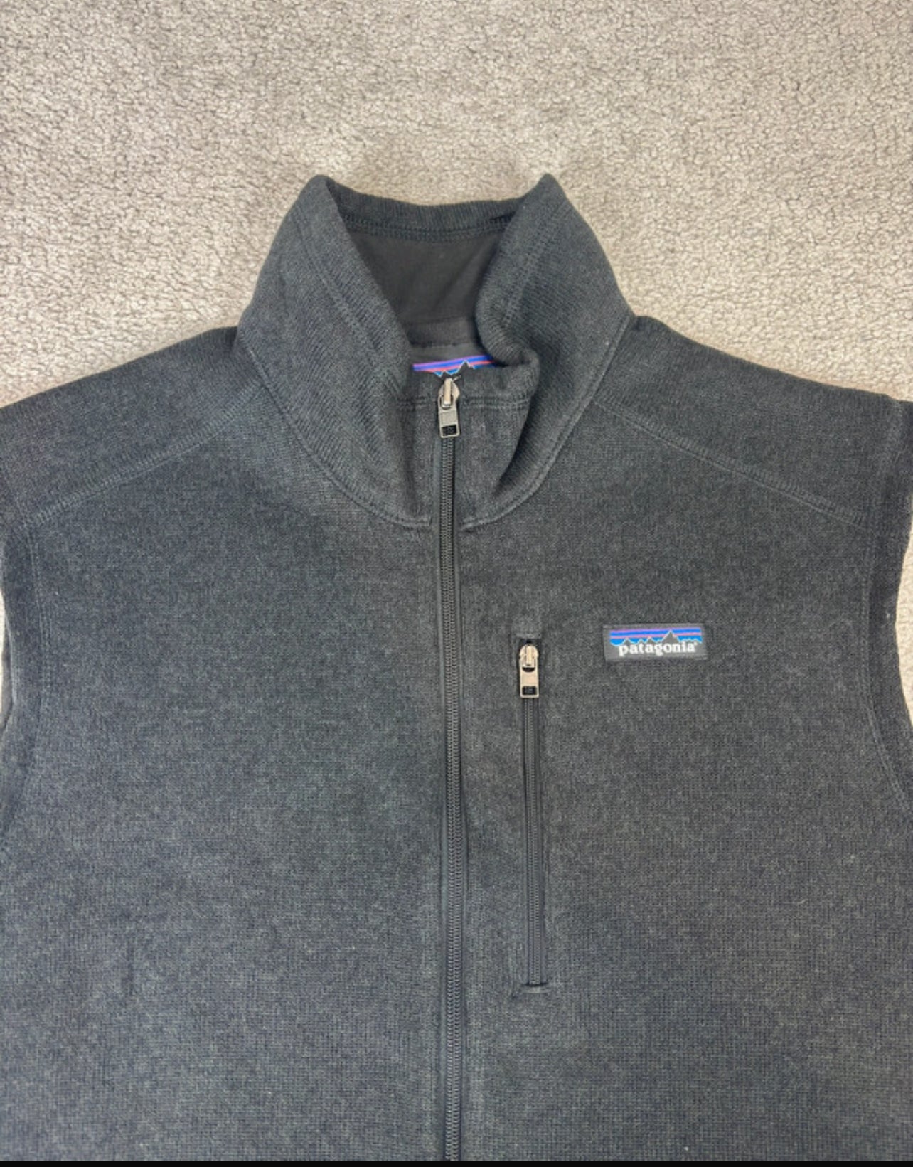 Strickoptik Fleece Weste von Patagonia (XL Herren) Better Sweater schwarz