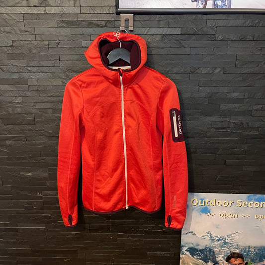 Ortovox Fleece Jacke Merino inside (M Damen) Hoodie korallenrot