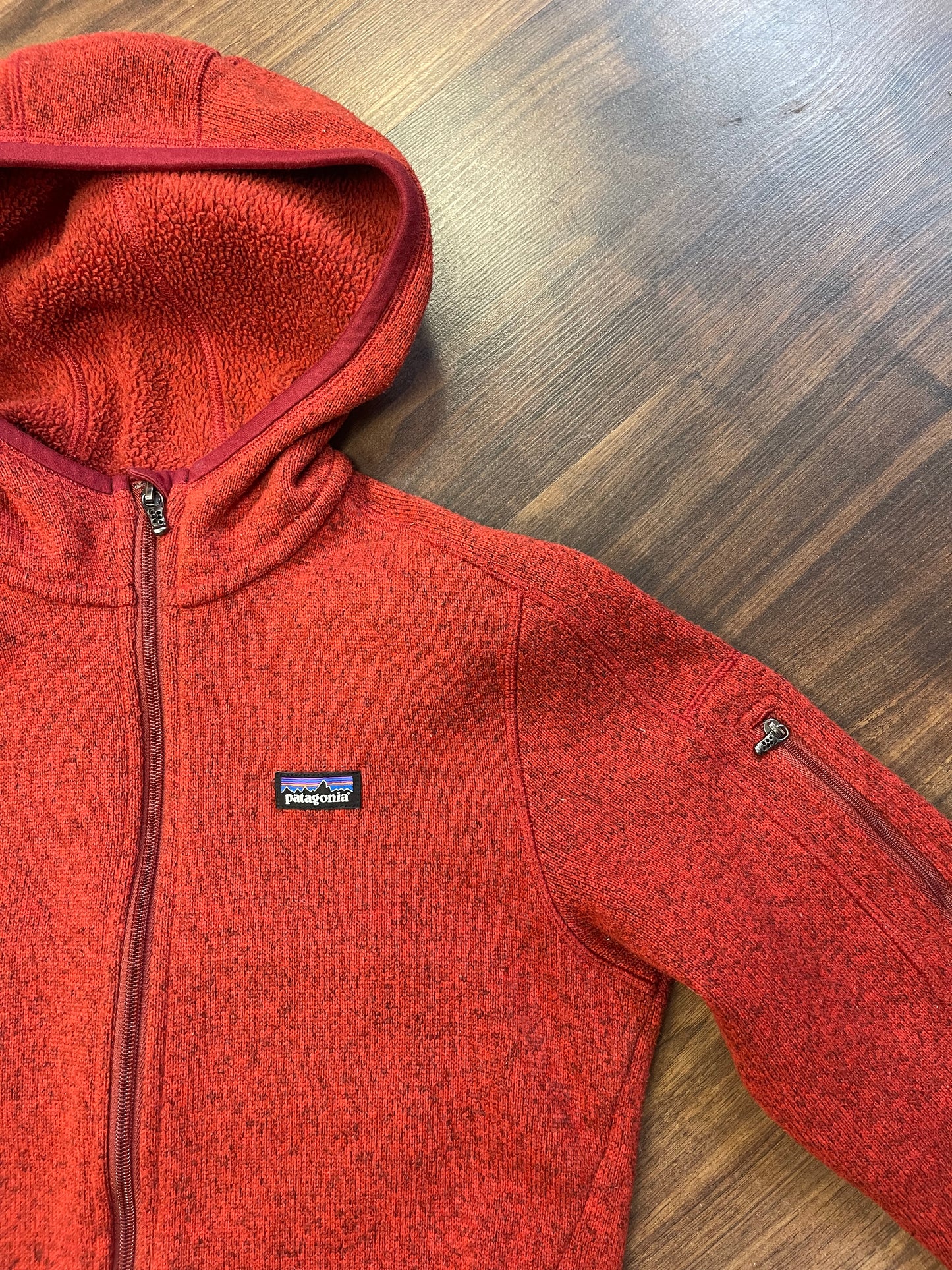 Zipper Jacke Patagonia (S Damen) Better Fleece Hoodie rot