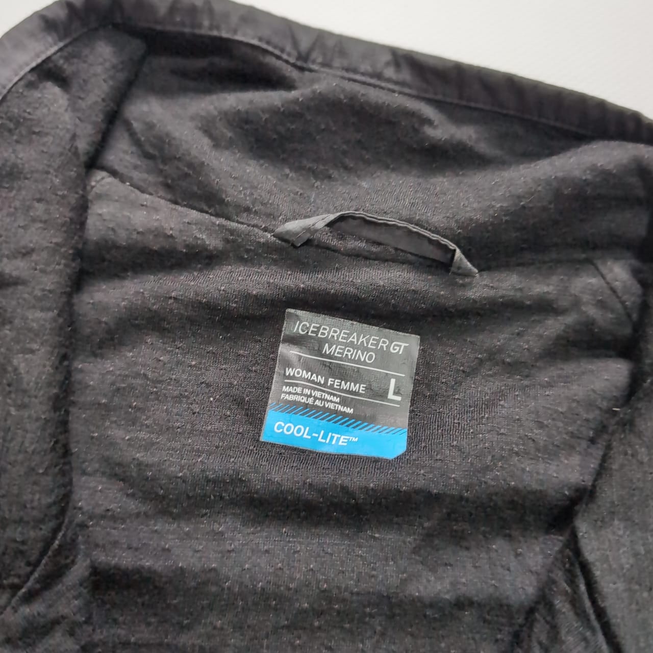 2-lagen Weste von Icebreaker Merino Nylon (L Damen) schwarz