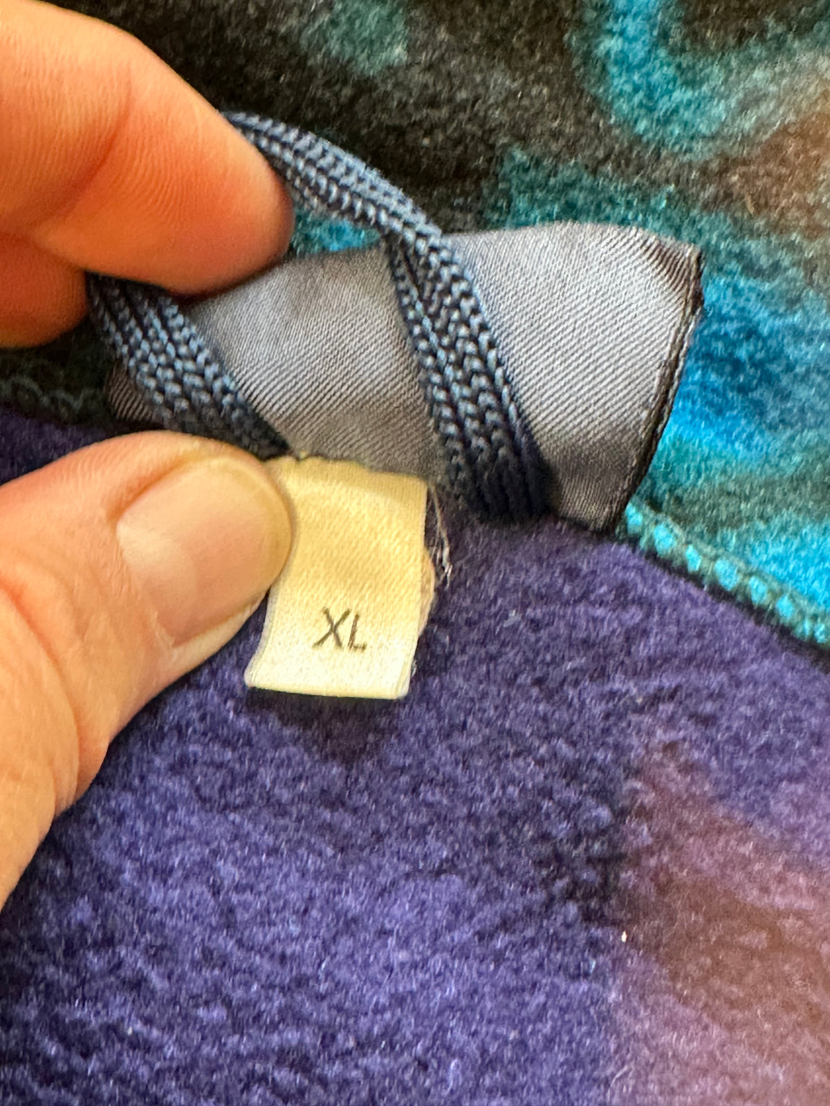 Vintage Fleece Pullover von Salewa (XL Unisex) blau bunt - wanderlich.com
