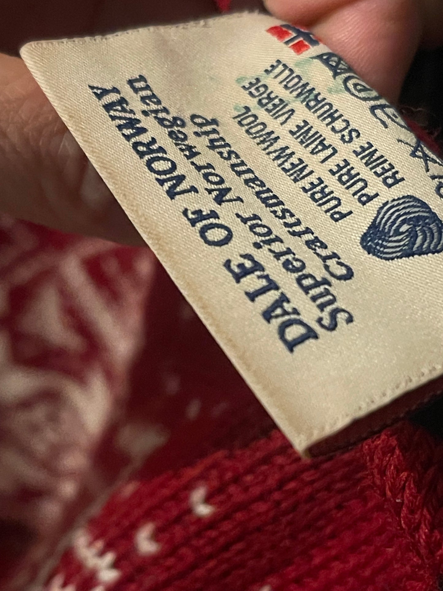 Strick Pullover von Dale of Norway (M Herren) 100% Wolle rot