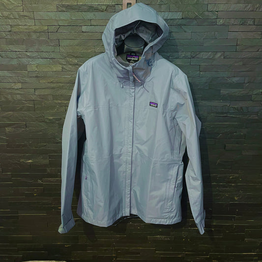 Hardshell Jacke von Patagonia (XL Damen) Regenjacke stahlblau