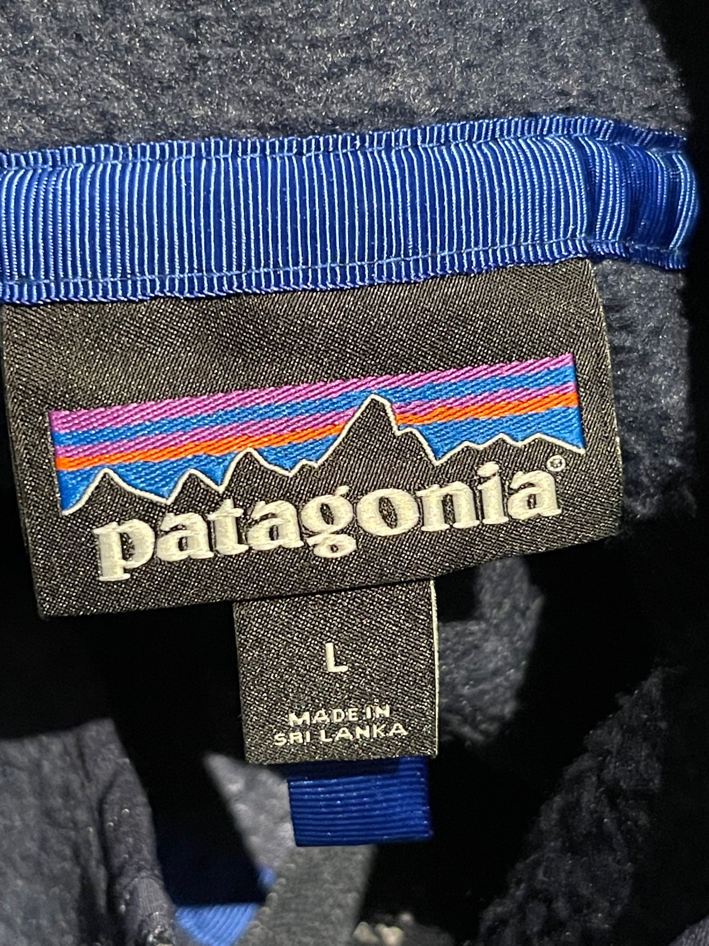 Retro Pile Jacke von Patagonia (L Herren) Teddy dunkelblau