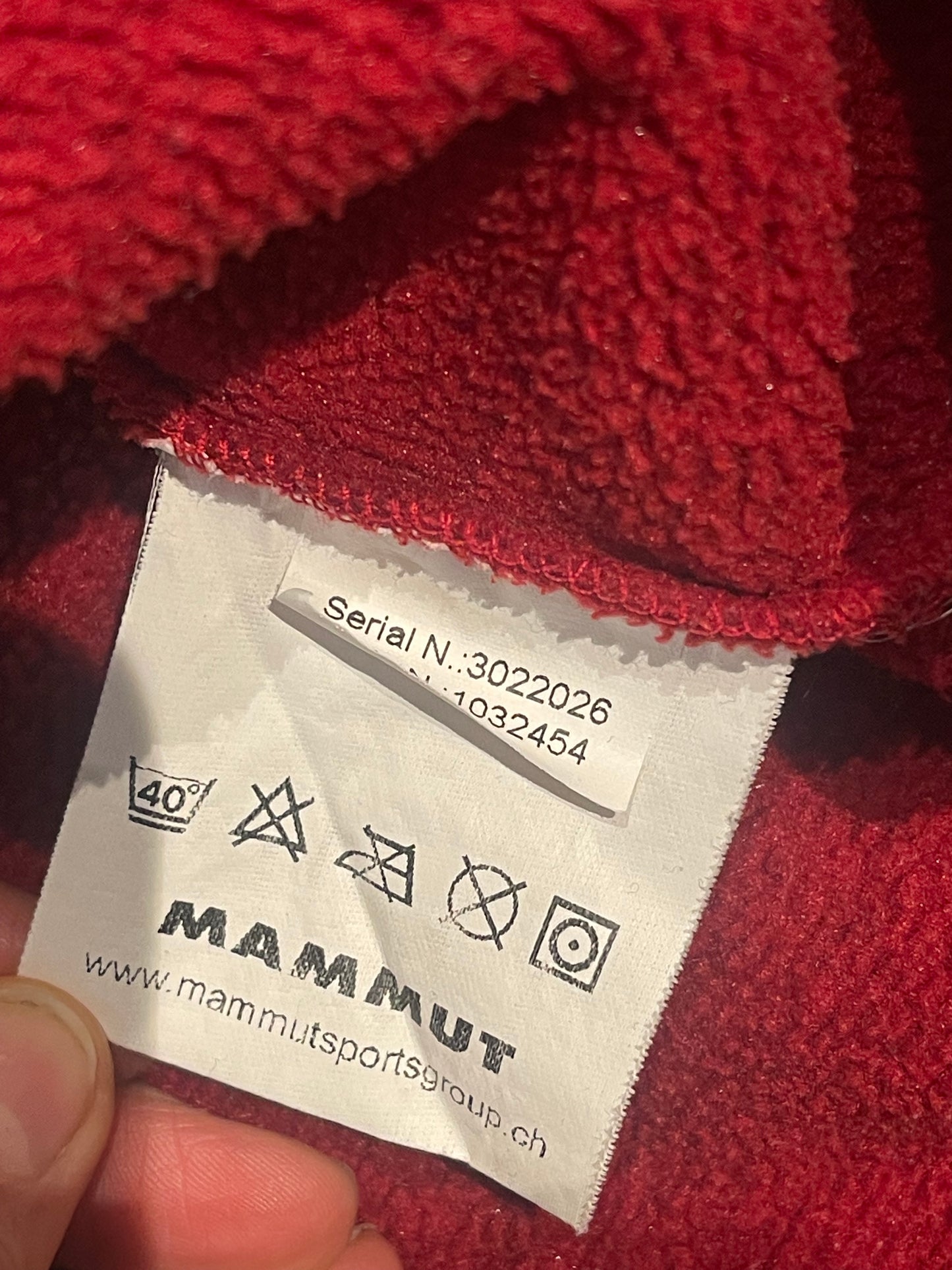 Fleece Pullover von Mammut (S Damen) neck-zip rot - wanderlich.com