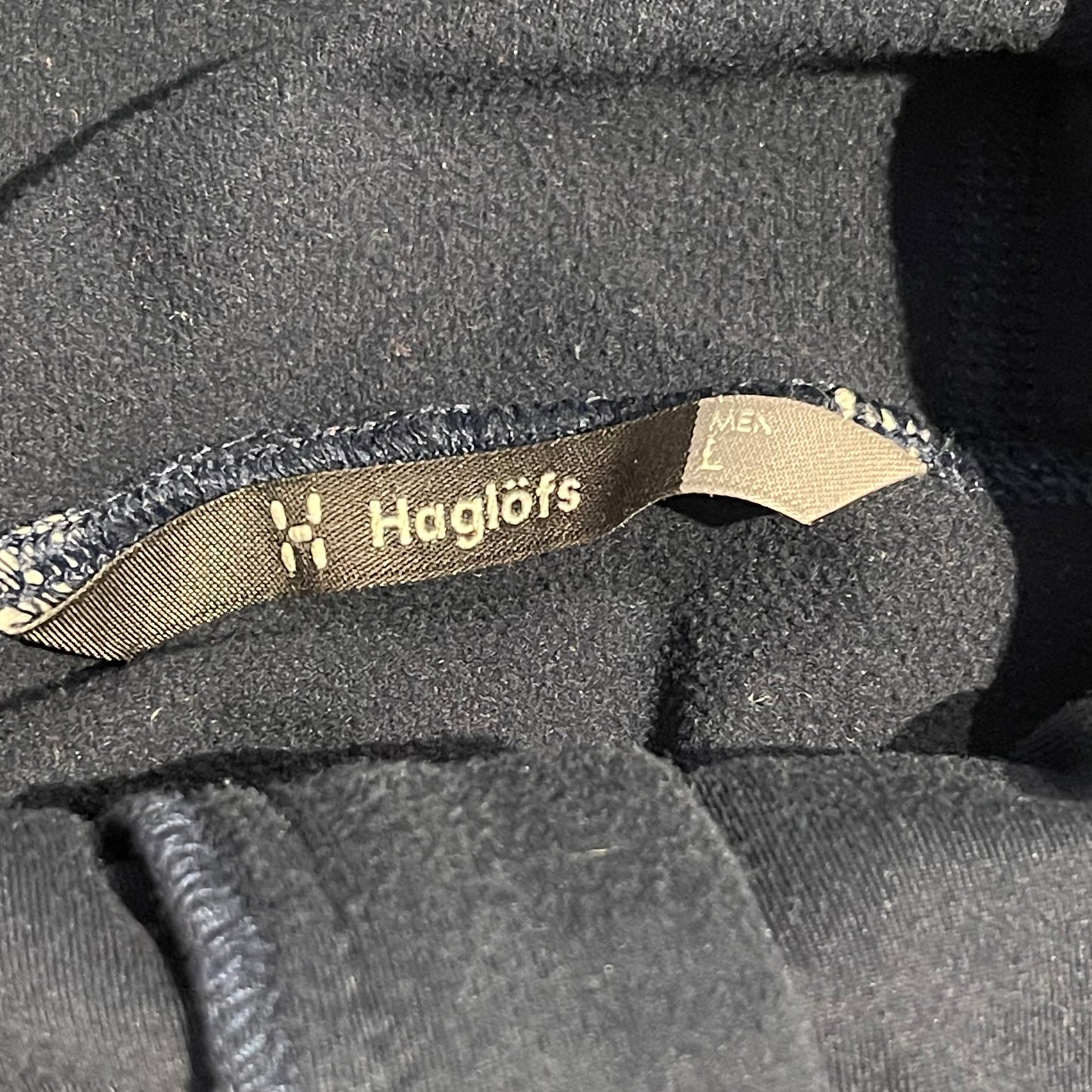 Zipper Hoodie von Haglöfs (L Herren) Kapuzen Fleece Jacke blau rot