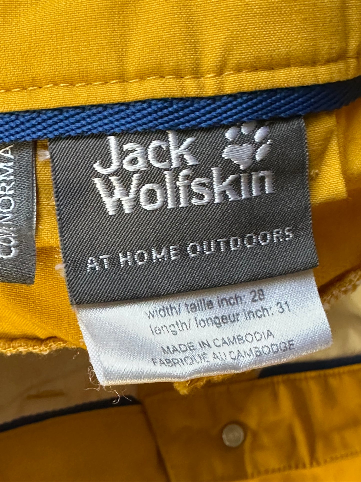 Outdoor Hose (S Damen (28/31) Jack Wolfskin gelb