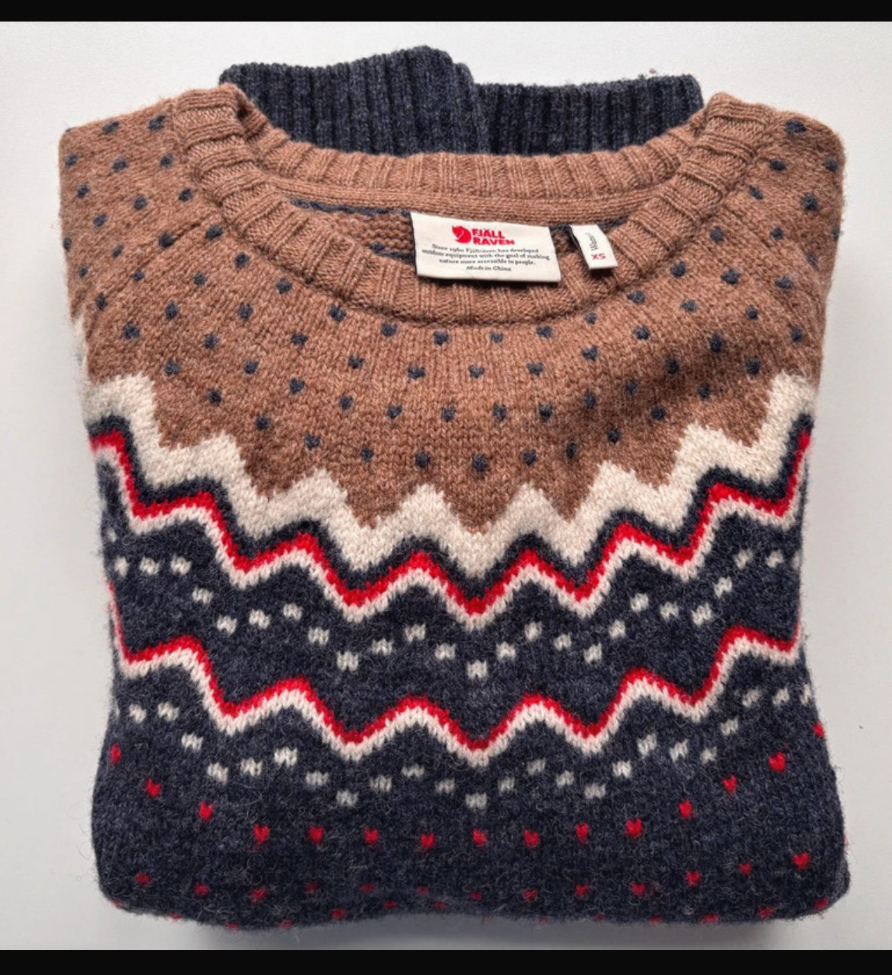 Strick- Pullover (S Damen) Fjällräven Övik Knit Sweater (Wolle) dunkelblau