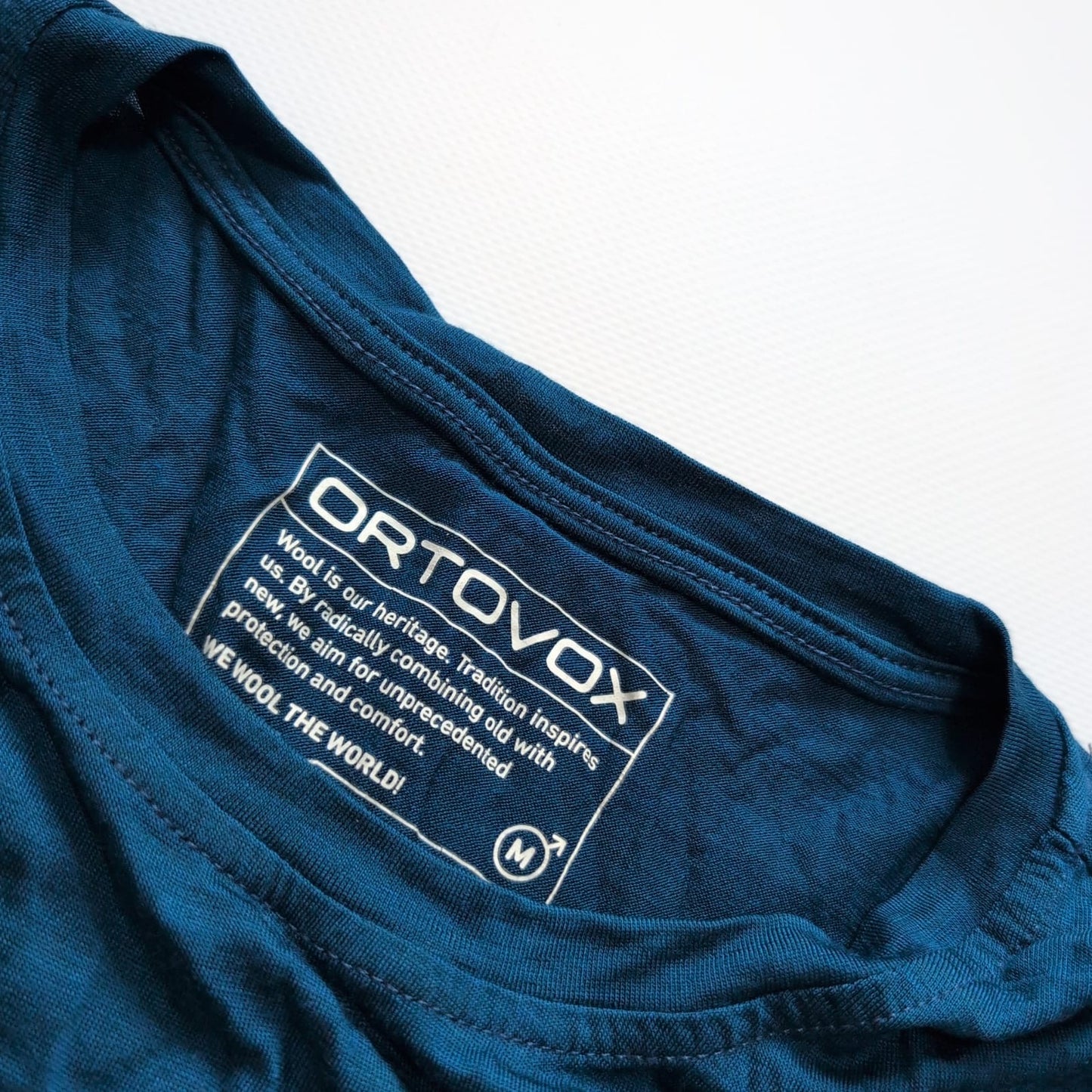 Merino T-Shirt von Ortovox (M Herren) blau mit Print