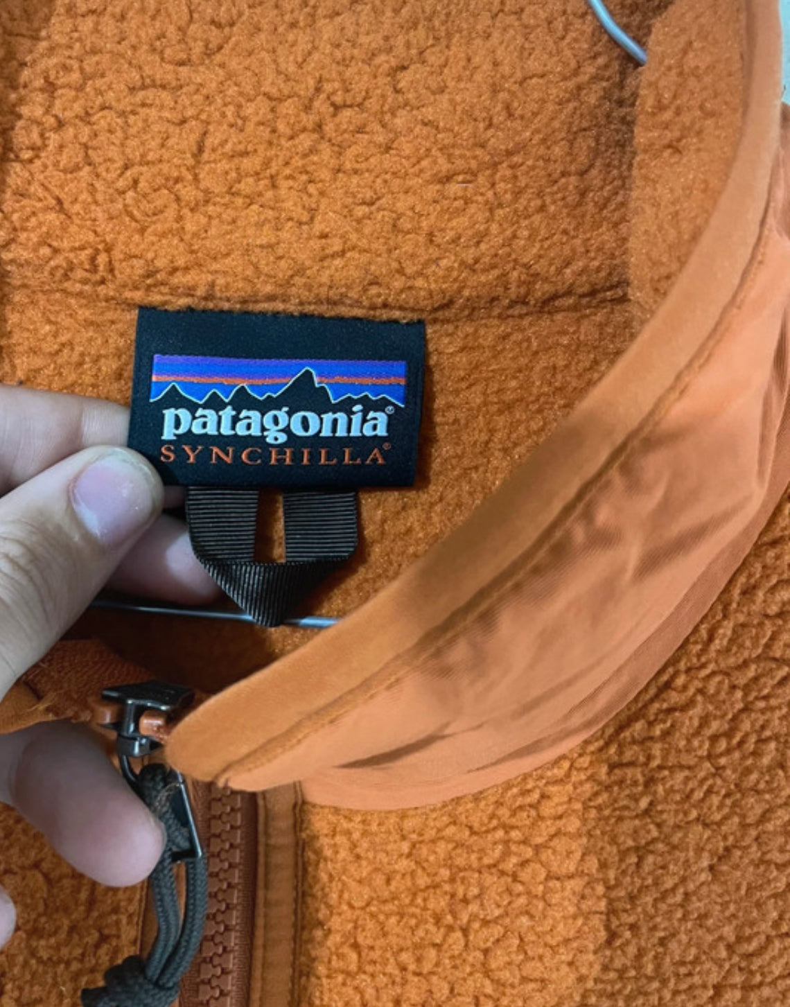 Patagonia Fleece Weste (L Herren) Synchilla orange