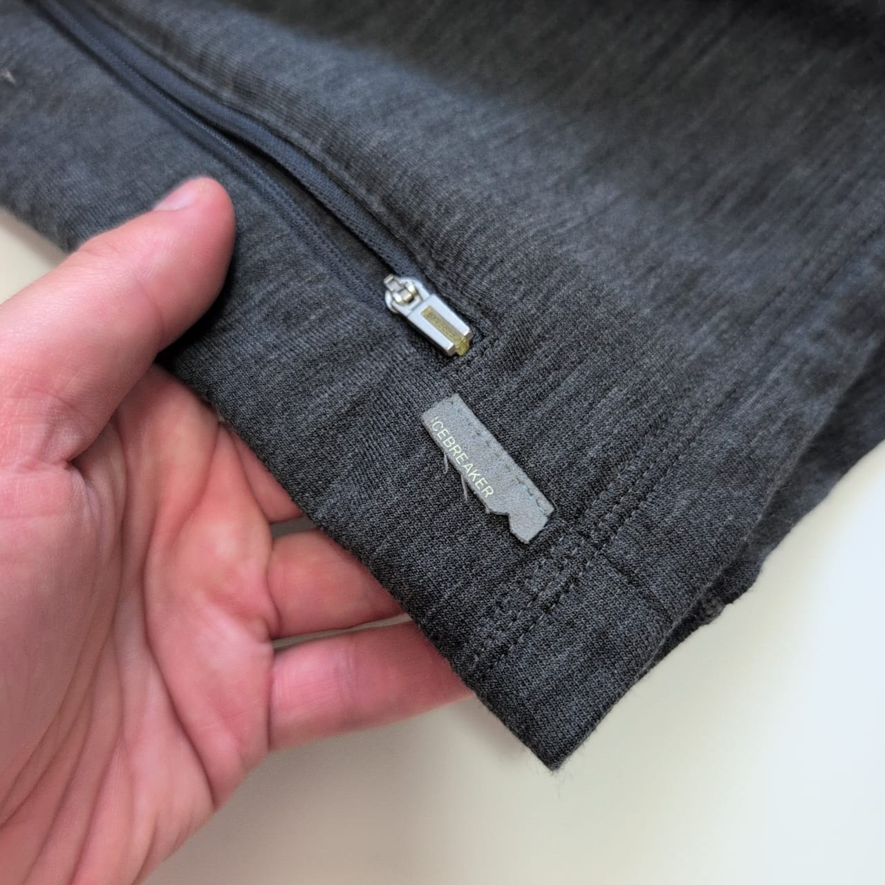 Zip Jacke von Icebreaker pure Merino (S Herren) grau