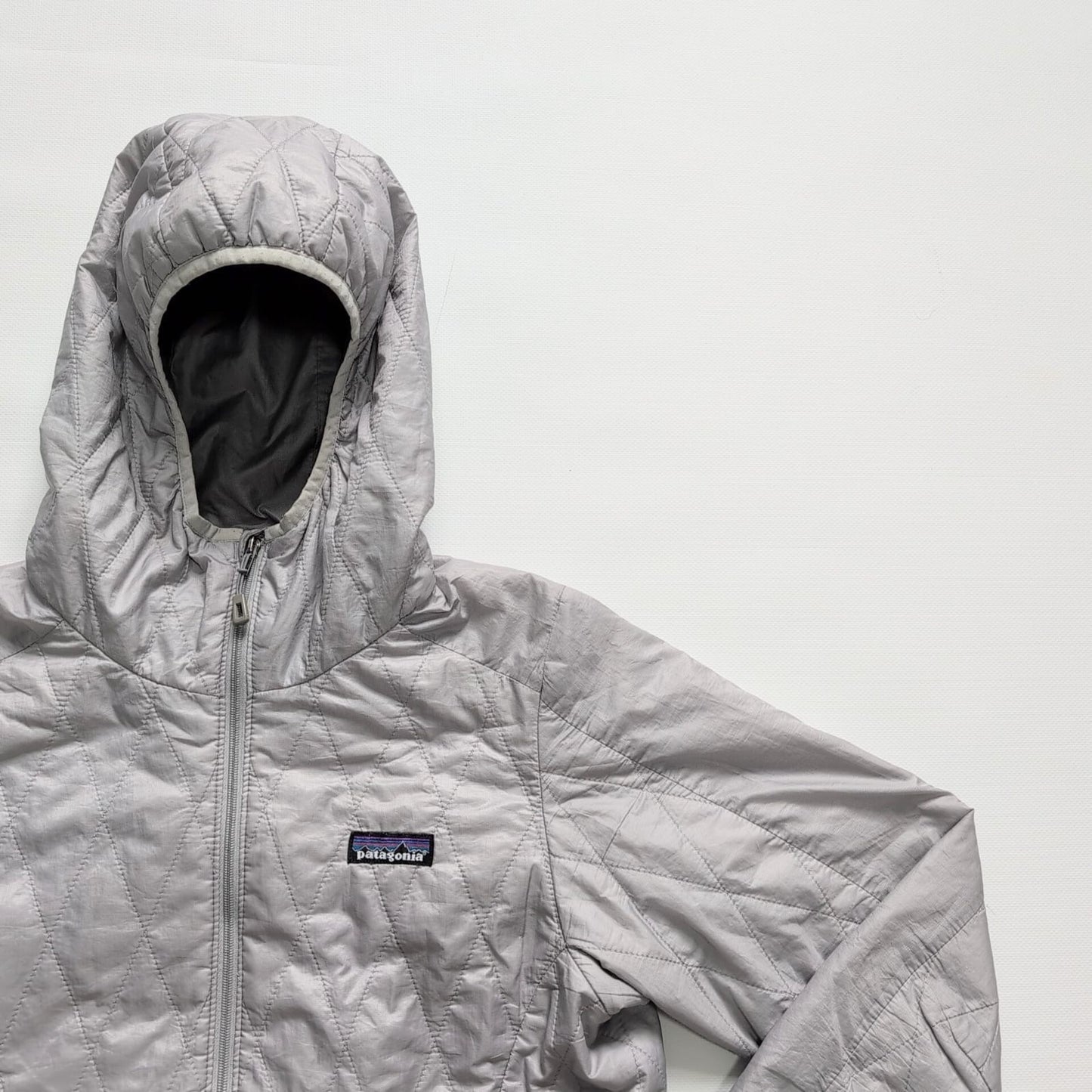 Jacke Patagonia Nano Puff (S Damen) Isolation grau Kapuze