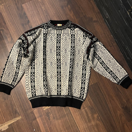Strick Pullover von Dale of Norway (XL /XXL) schwarz weiß