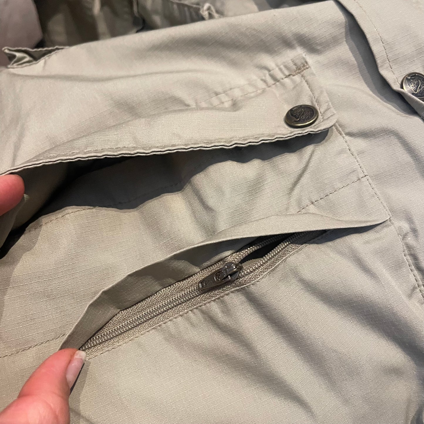 2in1 Jacke & Weste von Fjällräven G-1000 (XL Herren) beige