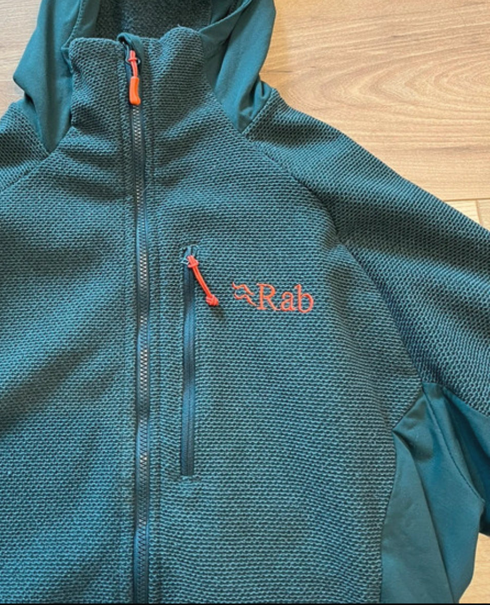 Fleecejacke von Rab (S Herren) Zipper Hoodie grün