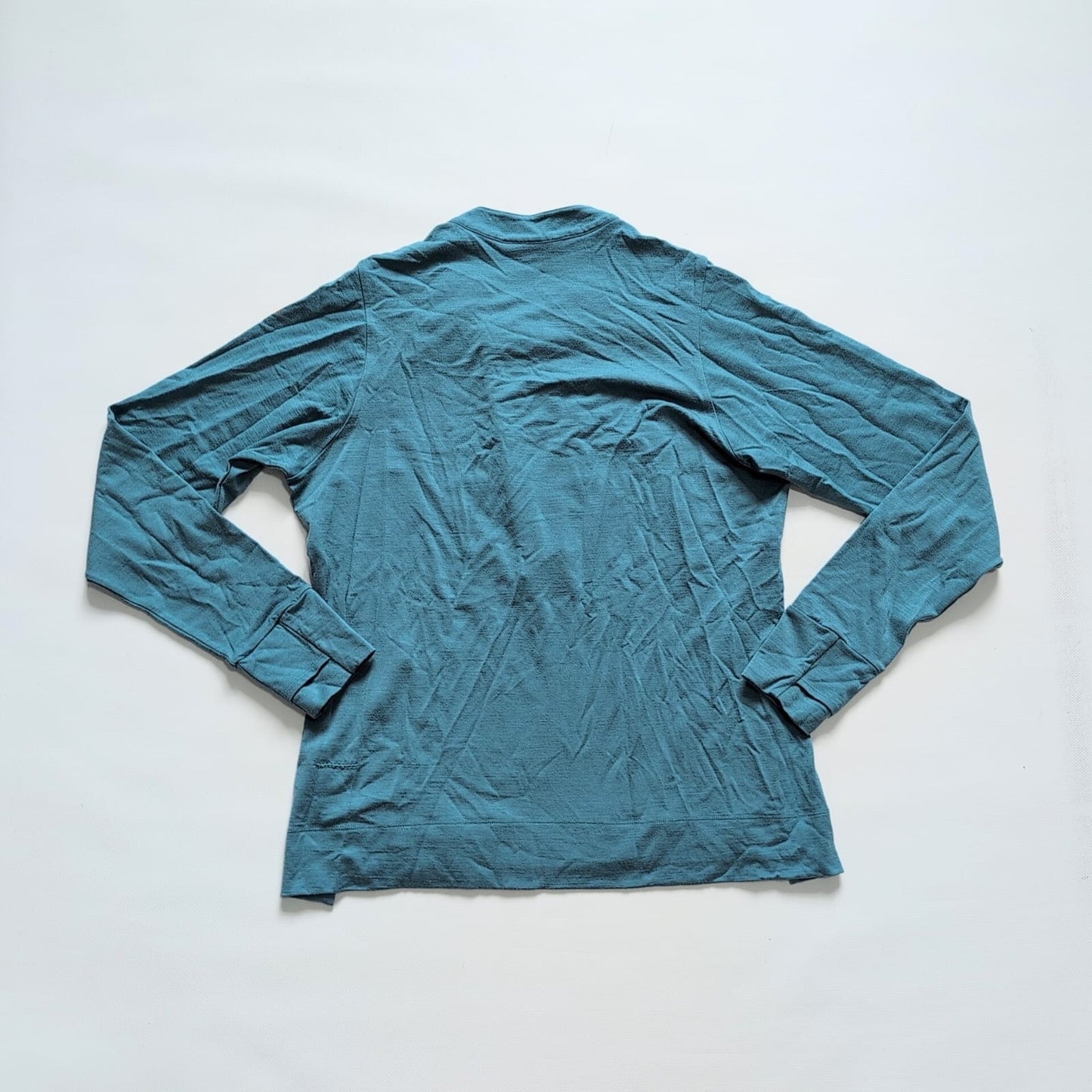 Merino Longsleeve Icebreaker (L Damen) Zip Shirt türkis blau