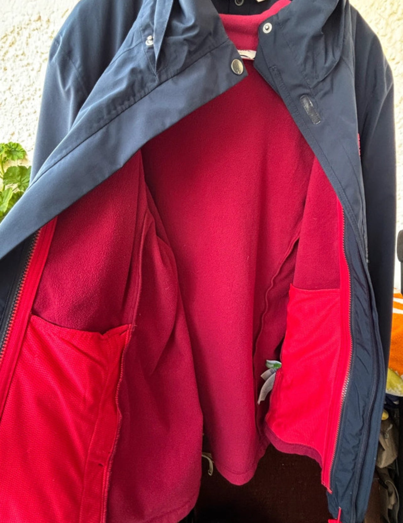 3in1 Regn Jacke von Vaude (XXL /46 Damen) wasserdicht marineblau