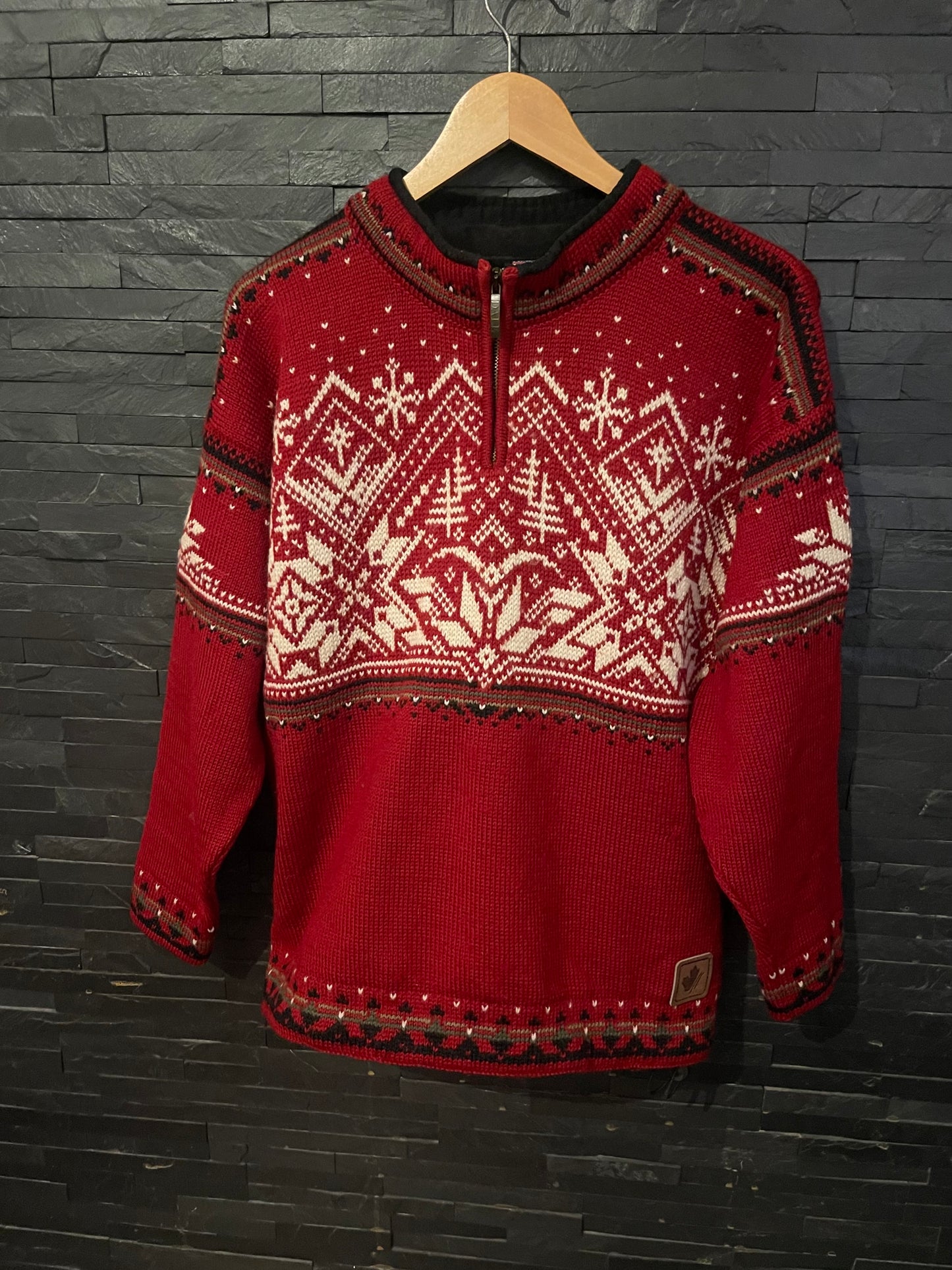 Strick Pullover von Dale of Norway (M Herren) 100% Wolle rot