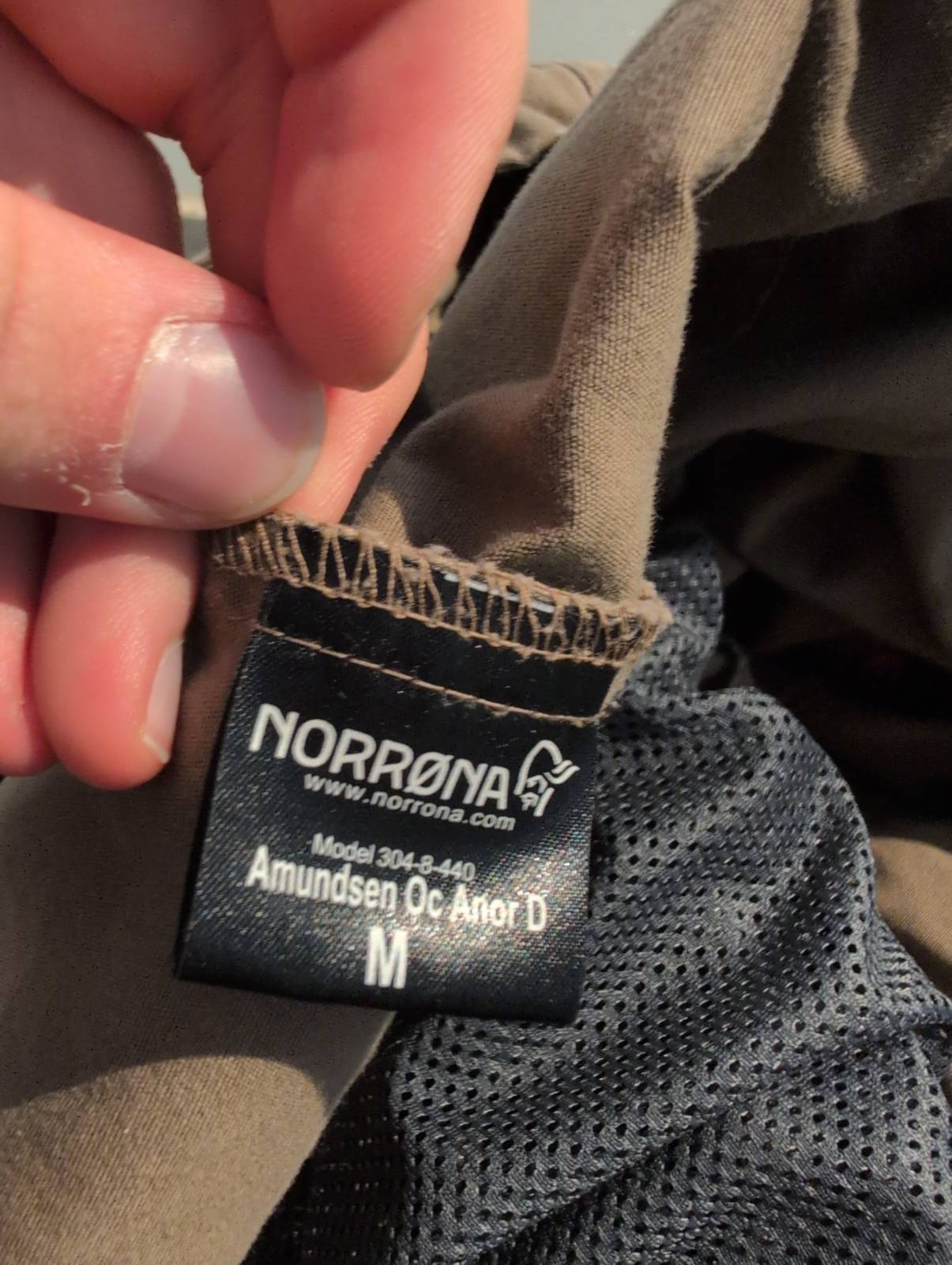 Schlupf Jacke von Norrøna (M Damen) Baumwolle wasserfest braun - wanderlich.com