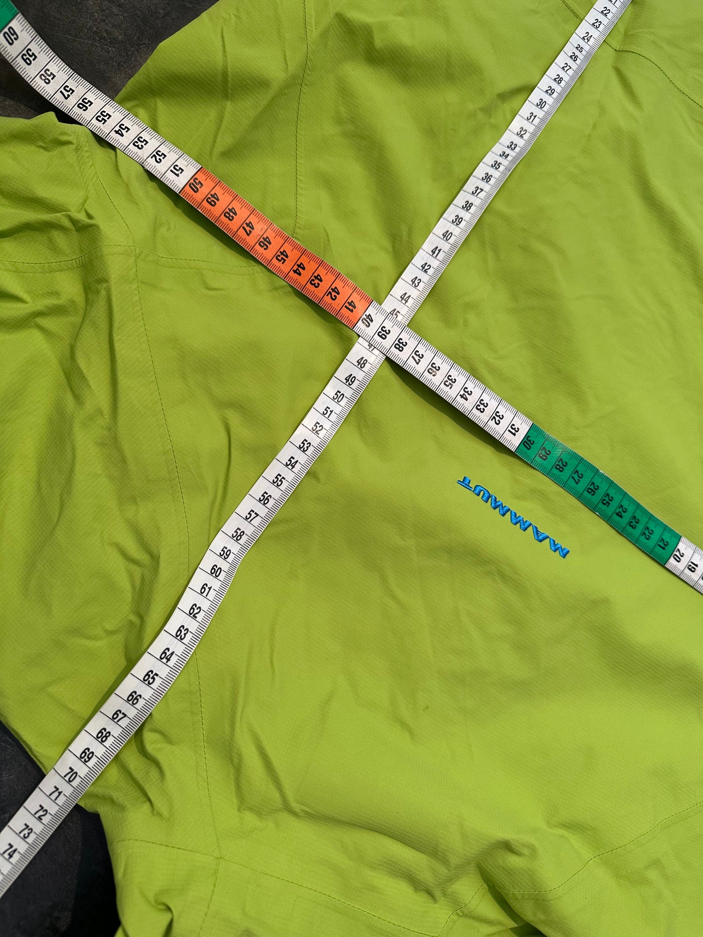 Regen Jacke von Mammut (L Damen) grün mit Kapuze und Membran