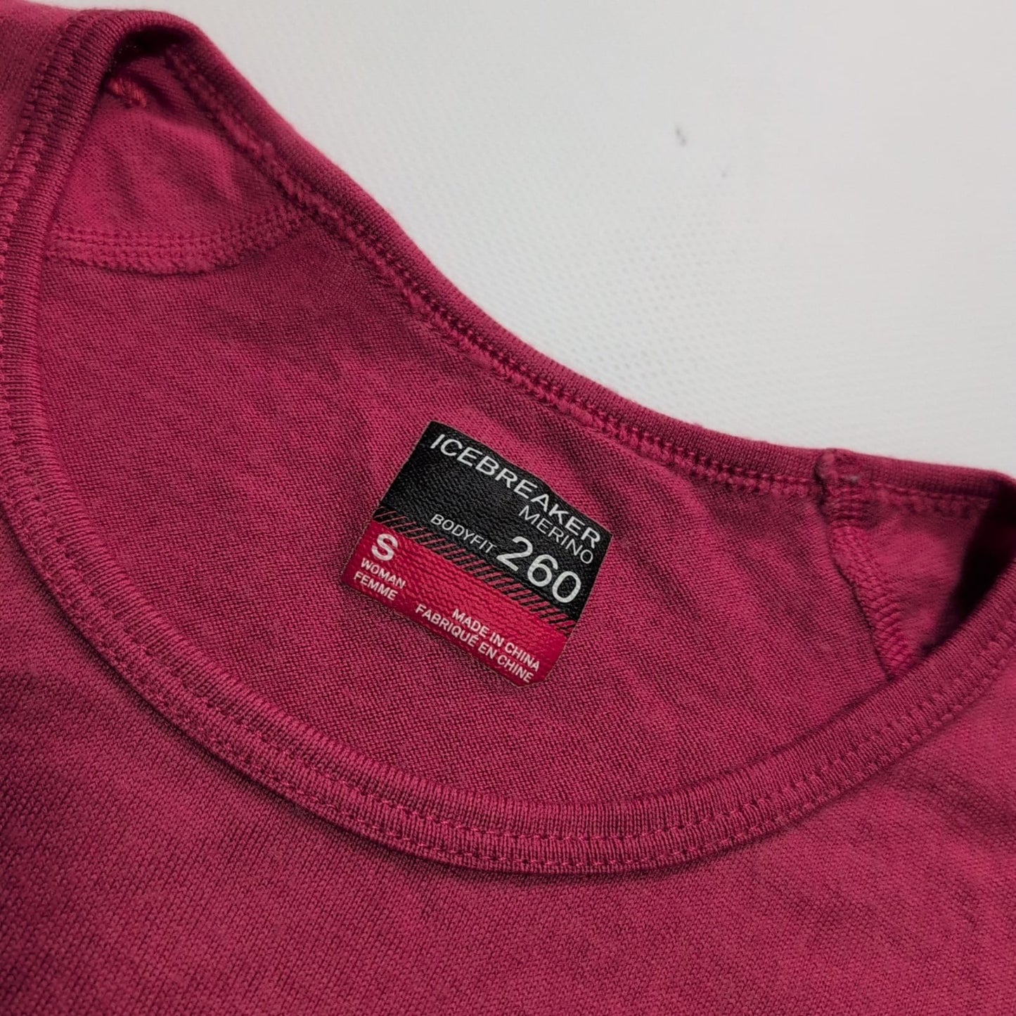 Merino Longsleeve Icebreaker 260 (S Damen) rosa