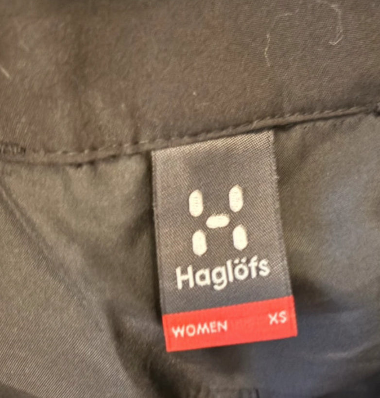 Regenhose von Haglöfs (XS) GoreTex Membran 3 Lagen schwarz
