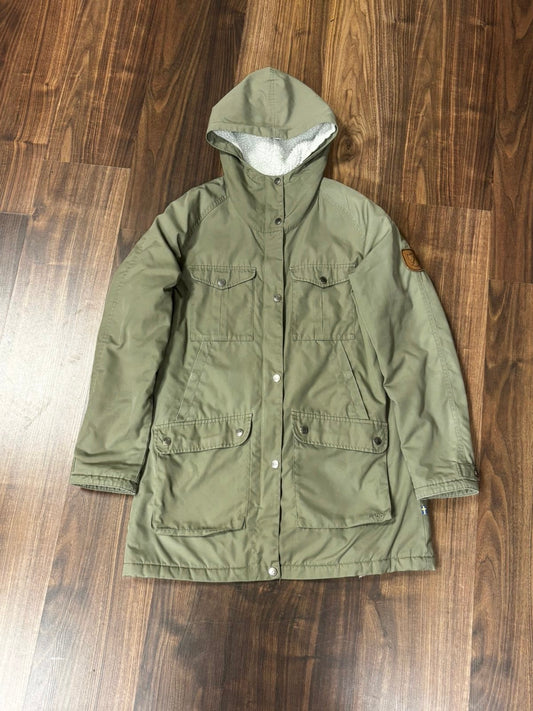 Gefütterte Jacke von Fjällräven S Greenland Parka khaki