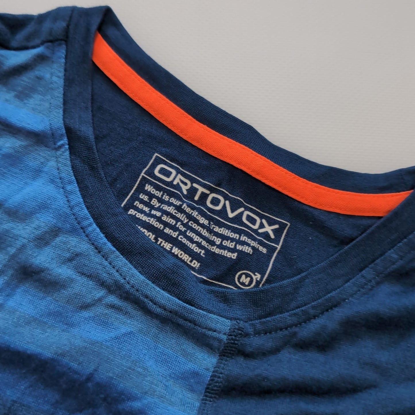 Ortovox Merino Longsleeve (M Herren) blau gestreift
