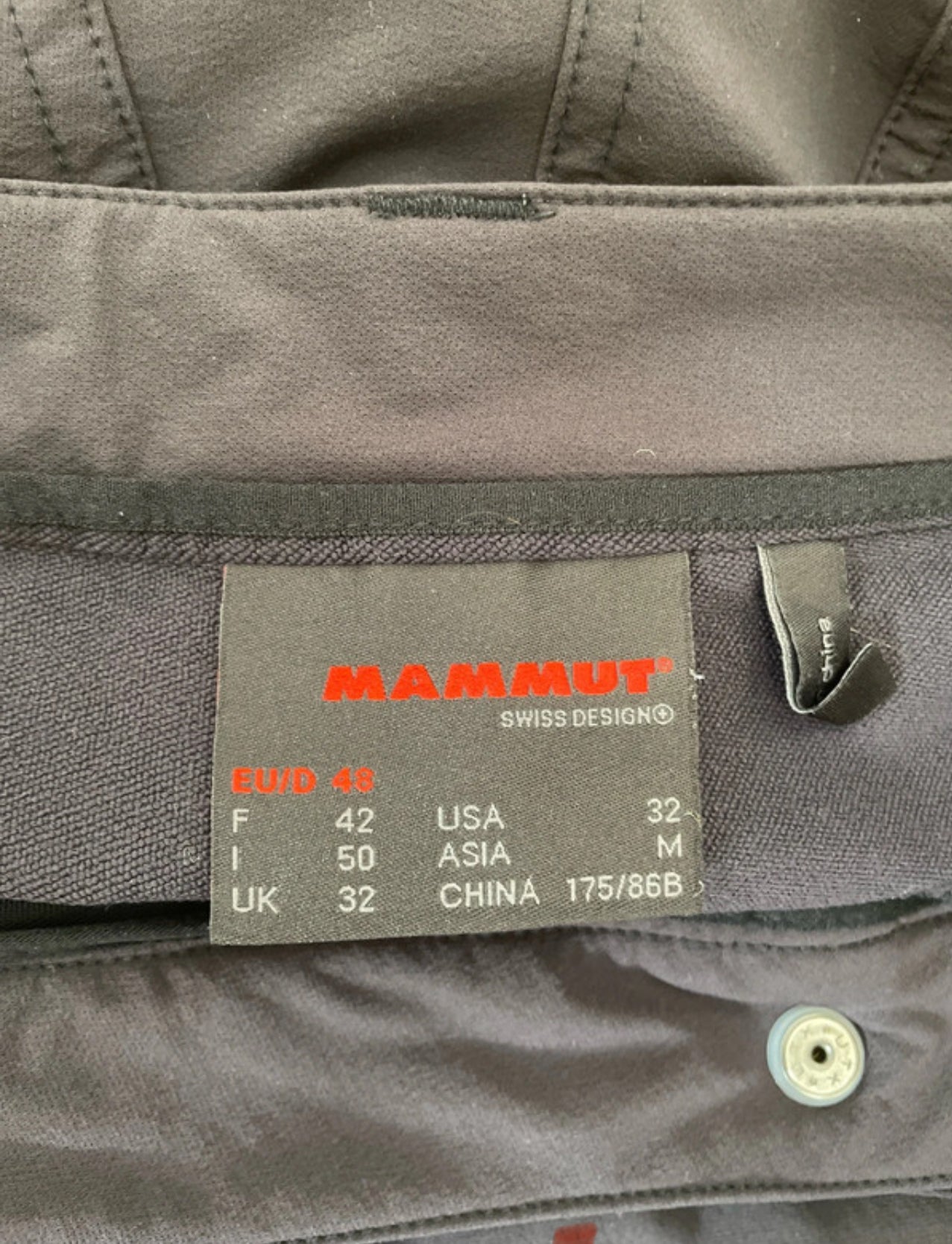 Trekking Hose Mammut (M /48 Herren) schwarz Softtech