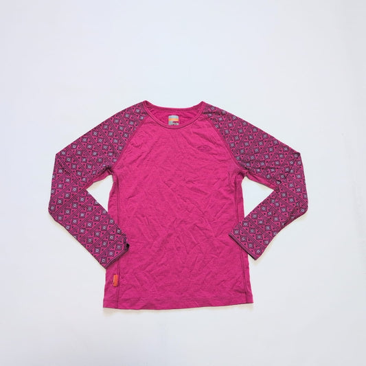 Longsleeve Icebreaker XS Merino Lightweight pink Muster