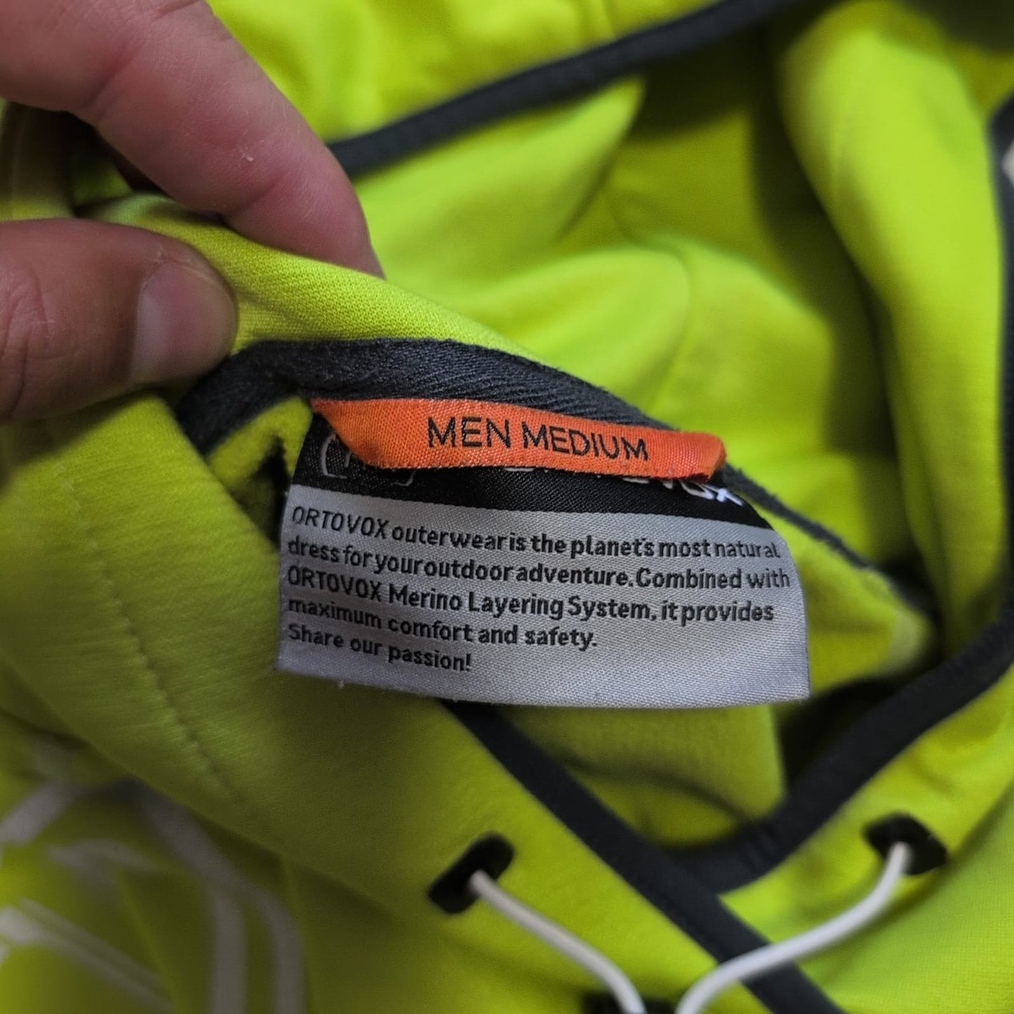 Hoodie von Ortovox Merino inside (M Herren) Fleece Pullover grün
