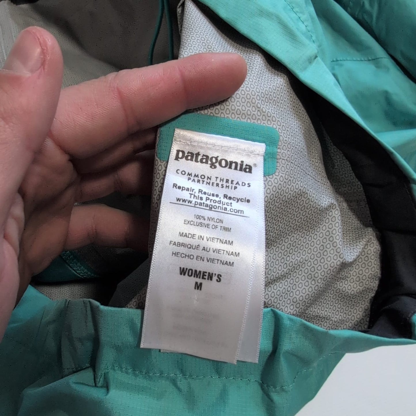 Hardshell Jacke von Patagonia (M Damen) Regenjacke blau