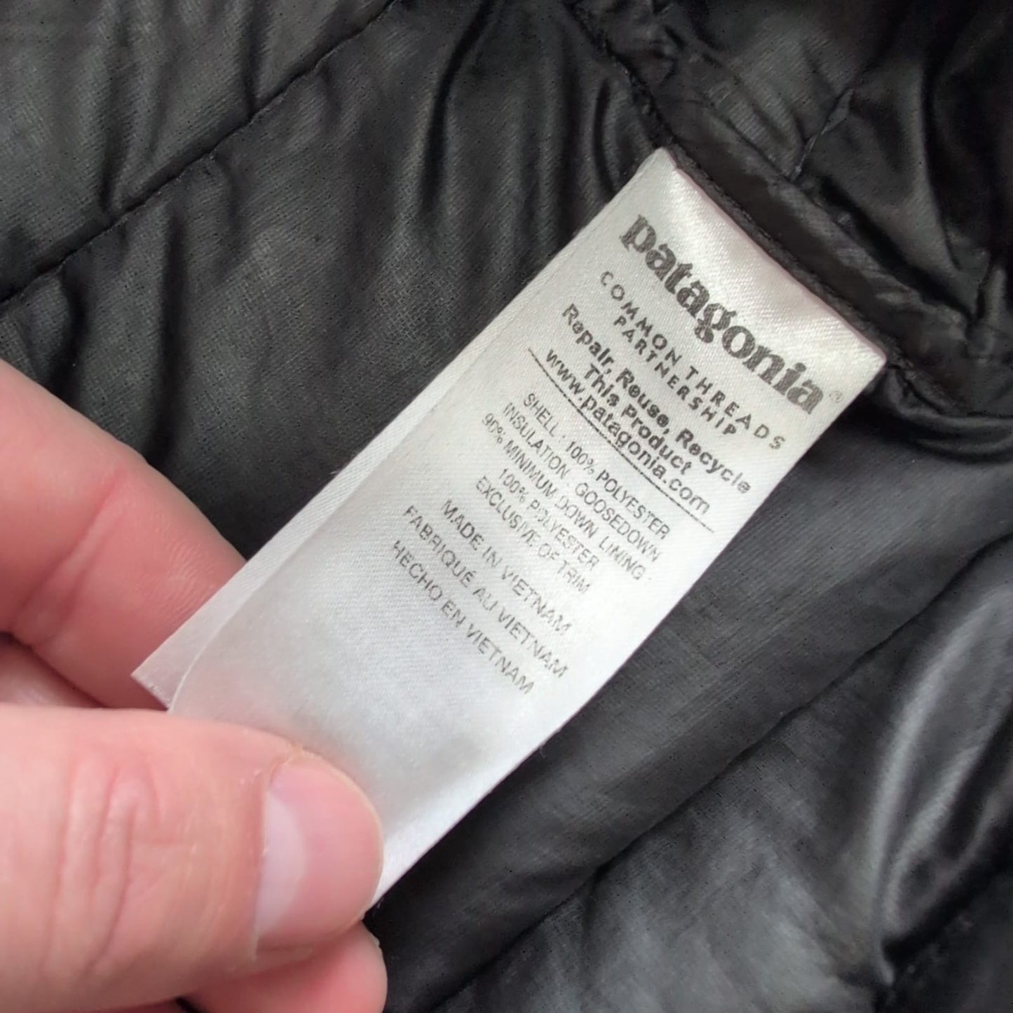 Patagonia Daunen Weste (L Damen) Isolationsweste schwarz