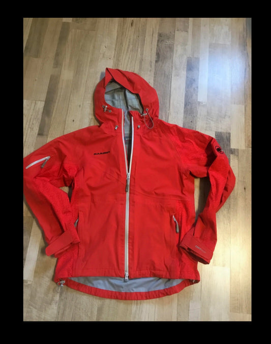 1,5 lagige Kapuzen Jacke von Mammut Dry-Tech (M Damen) rot