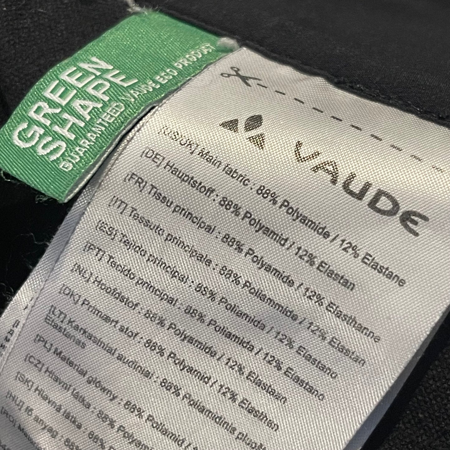 Rad / Wander Shorts von Vaude ( L Herren ) schwarz Seitenöffnungen