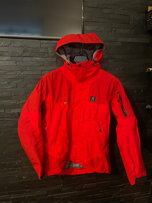 Hardshell Jacke von Haglöfs (L Damen) GoreTex Pro rot